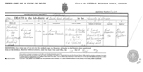 Frederick Robert Abraham's death certificate Frederick Robert Abraham's death certificate