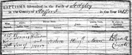 Dennis Aston Baptism Sedgley Dudley 1815