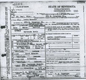 Louis Wynacht's death certificate Louis Wynacht's death certificate