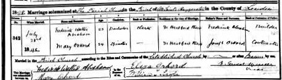 Frederick Walter Abraham's marriage record Frederick Walter Abraham's marriage record