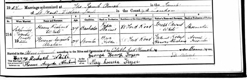 Florence Abraham's marriage certificate