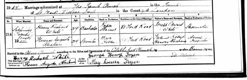 Florence Abraham's marriage certificate Florence Abraham's marriage certificate