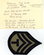 John William Kountz's Technician 3rd Grade Patch. John William Kountz's Technician 3rd Grade Patch.