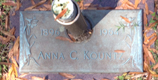 Anna C's headstone