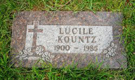 Lucille Kountz's Headstone