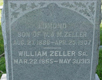 William and Edward Zeller's Headstone